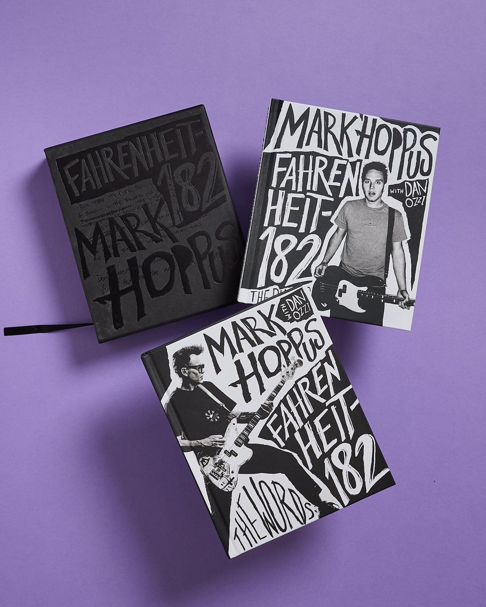 deystreet's tweet photo. @markhoppus's FAHRENHEIT-182 just got a glow up 🎸✨

This Deluxe Limited Edition includes exclusive photos, a signed print, and a guitar pick, all wrapped in a custom slipcase.

A must-have for every blink-182 fan! Preorder yours before they sell out:

https://t.co/5AM0ysSwZe https://t.co/MZz3Xm1x3R