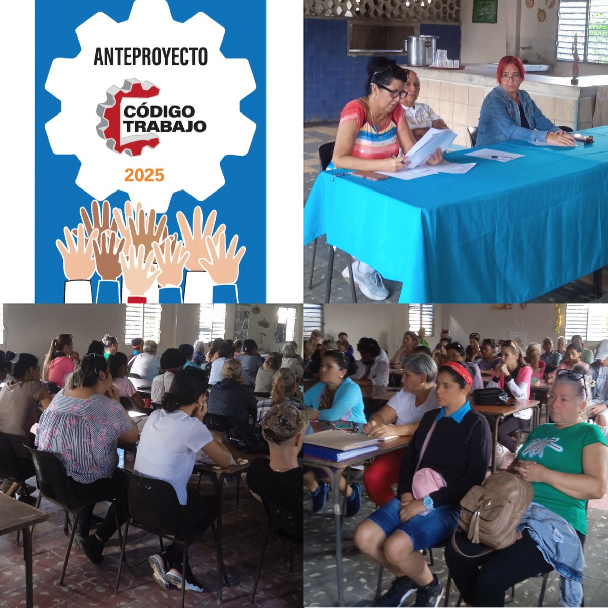 Trabajadores de la Institución Educativa Valle Grande, realizan asamblea de análisis del Anteproyecto del Código de Trabajo.
#jatibonico
#SanctiSpíritusEnMarcha
#Educación