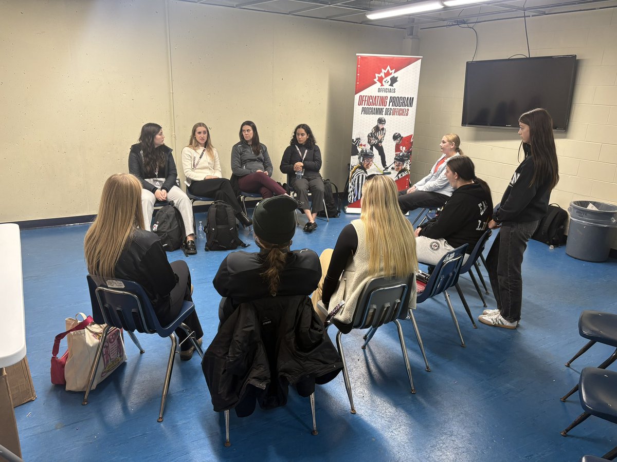 HkyNL_Officials's tweet image. Our Women and Girls session this past weekend with HCOP’s Megan Howes and our very own Danielle Mills was a huge success. On ice session, classroom, and Hot stove Q &amp;amp; A provided our girls with a great opportunity to learn, grow and develop
