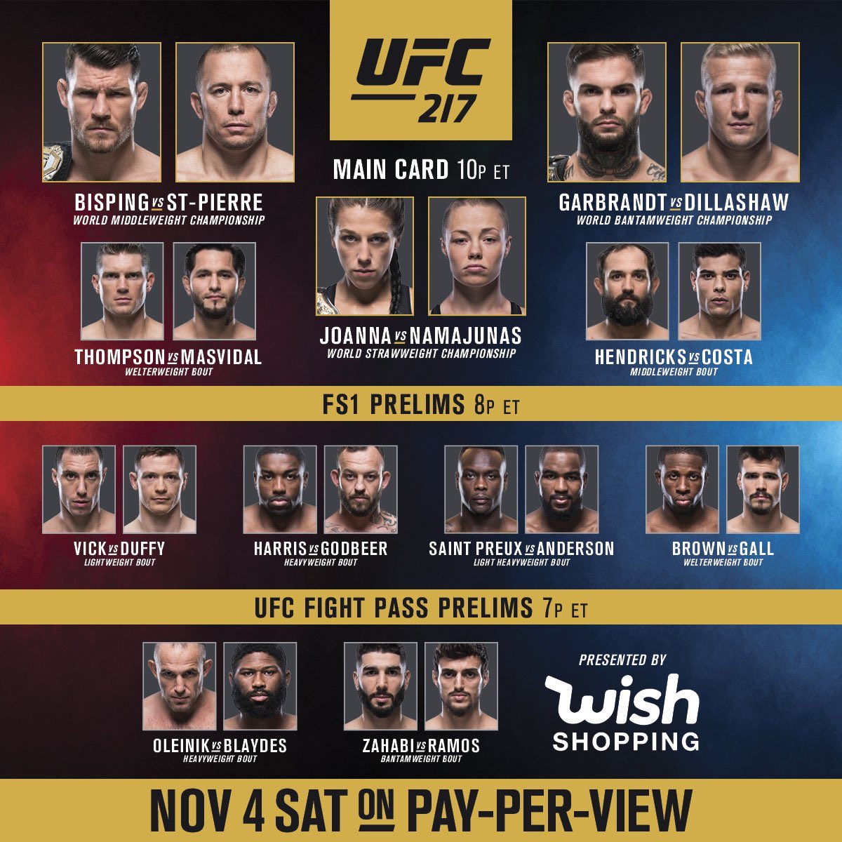 8 years ago today, streets will never forget UFC 217