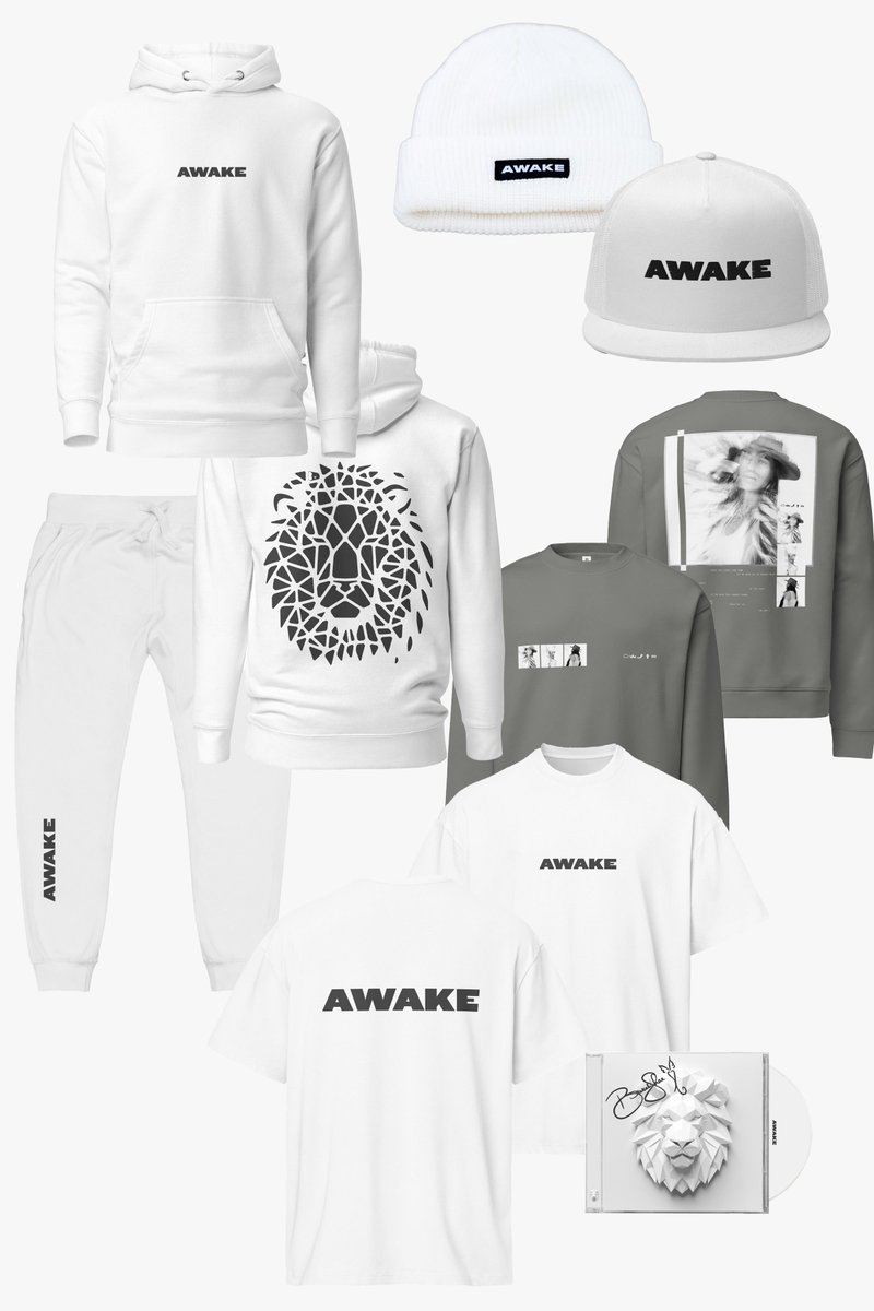 The next chapter of Awake just landed: pure, bright, and made to reflect what's coming. All-white editions are live. Grab your size before Friday's release. 

Shop Now: store.beckahshae.com/collections/new 
Pre-Save: beckahshae.komi.io