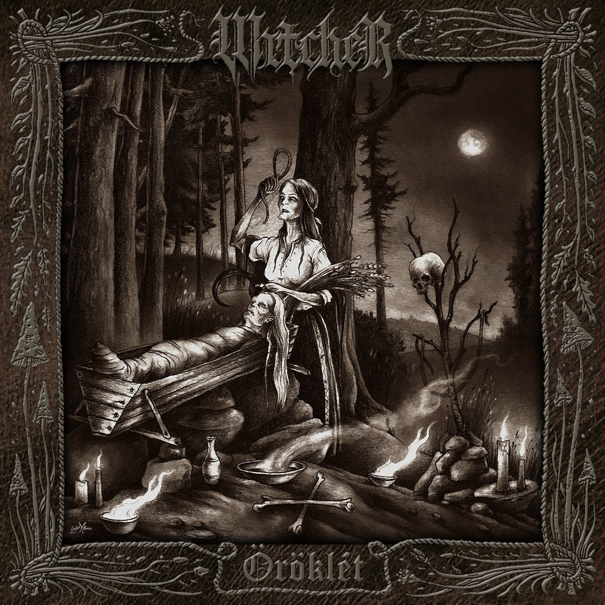 Tmetalicoweb's tweet image. TruenoReview: El Atmospheric #BlackMetal que practica 🇭🇺#Witcher tiene algo especial. El dúo regresa con "Öröklét" repleto de magia y distinción épica, con ese magnetismo cautivante y esos toques #Summoning llenos de energía oscura y de emoción constante. witcherband.bandcamp.com/album/r-kl-t