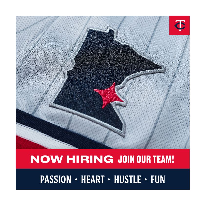 We’re hiring! ⚾ 

Join our Marketing Team as a Paid Media Coordinator and help connect fans to <a href="/Twins/">Minnesota Twins</a> baseball through creative, data-driven campaigns.

Apply today → lnkd.in/gGuH4jQh