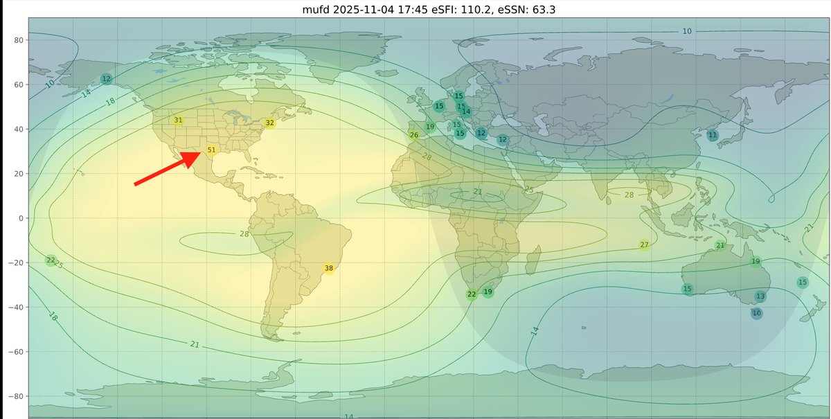 The MUF in Texas is 51 Mhz.  Might be a 6M band opening.