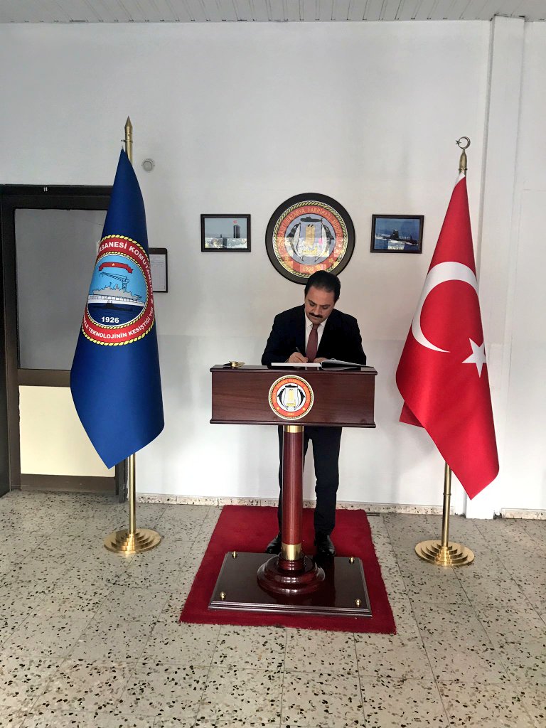 Kaymakamımız Dr. Soner ŞENEL, İlçemizde bulunan Denizaltı Batarya Komutanlığı Komutanı  Mühendis Albay İbrahim Başar ERGÜN'ü makamında ziyaret etti.