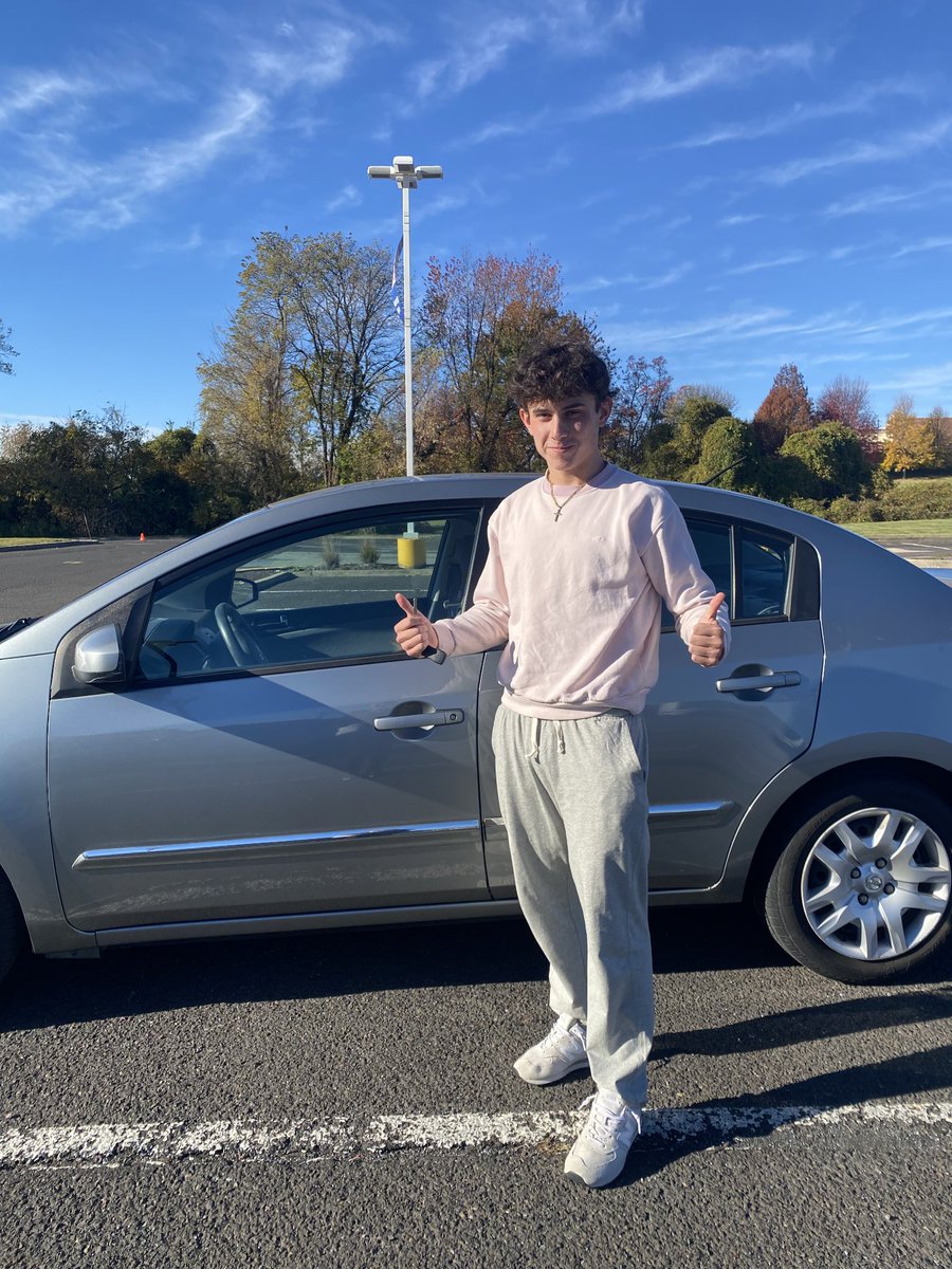 Congratulations to Frankile Dougherty on passing his road test at Neshaminy and getting his license. Fantastic job Frankie parallel parking without a camera! Drive safely..