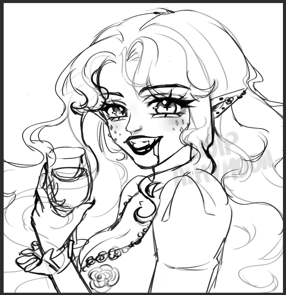 AimyMoon's tweet photo. #WIP Comm 🍷🩸 https://t.co/n9BDUrRZh5