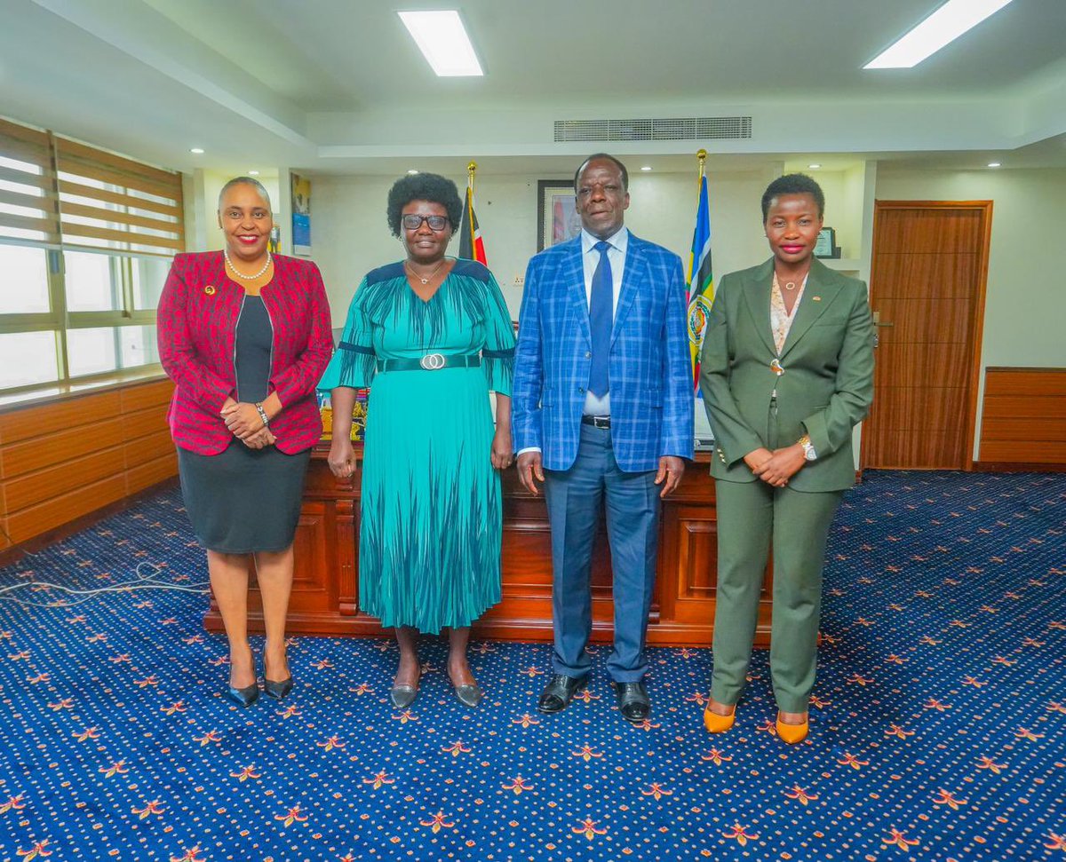 I hosted our Cabinet Secretary, <a href="/DrOparanya/">Hon Wycliffe A. Oparanya, EGH</a>, Hon <a href="/BeatriceAskul/">Beatrice Askul</a> , the Cabinet Secretary for <a href="/EACAffairsKenya/">Ministry of EAC,ASALs & Regional Development Kenya</a>  and my colleague <a href="/KenyaEac/">Dr Caroline Karugu PhD 🇰🇪</a> for the final National Organising Committee meeting to conclude preparations for the 25th East African Community (EAC) MSMEs Trade Fair which