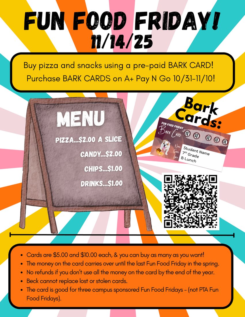 FUN FOOD FRIDAY 11/14