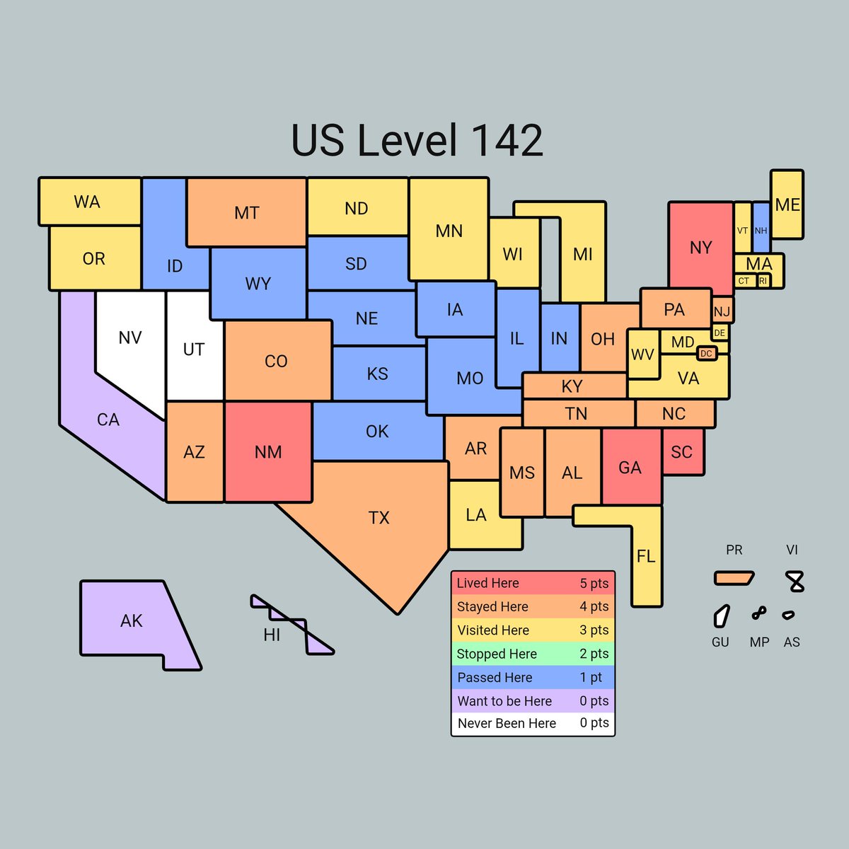 clancyversion's tweet image. I had no idea I've been to so many places