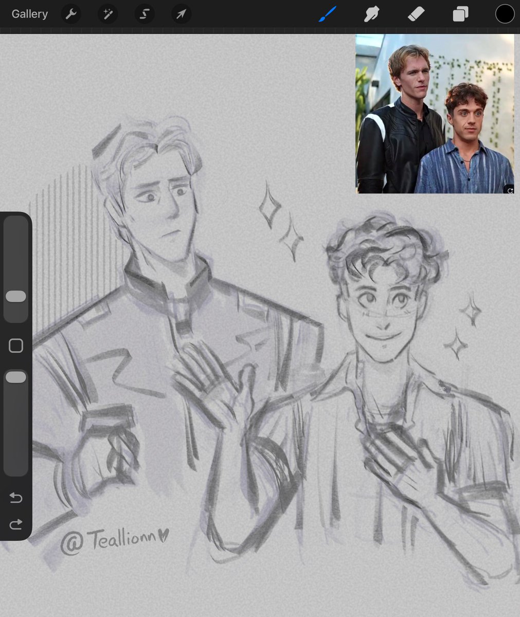 Teallionn's tweet image. More straight until he kissed me✨sketch round up