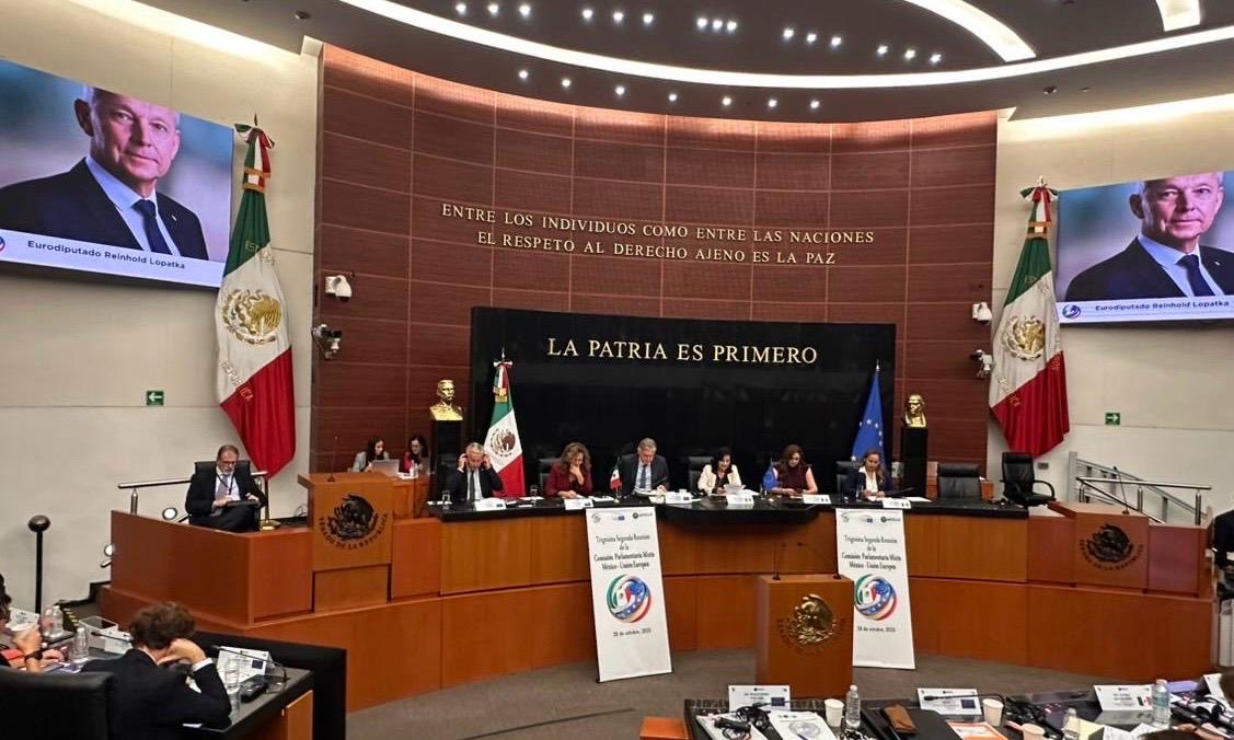 In Mexico City for the 32nd EU–Mexico Joint Parliamentary Committee meeting. Strengthening cooperation through dialogue on trade, democracy, and human rights.