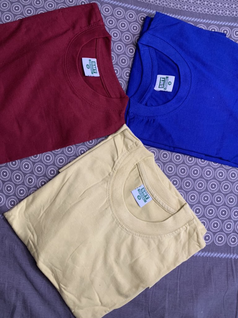 PLAIN TEES 🧵🪡
L,XL,XXL&amp;XXXL

Choose your best color and come get it from us💪🏽💯

For enquiry or order
📞 +2348146499289

 Price 
🏷️| 5,000 Each!

📦 Nationwide Delivery – Quick &amp; Reliable 🚚