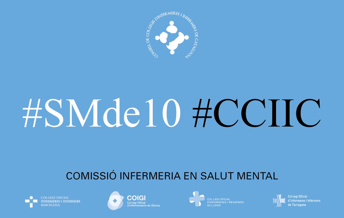 infermerescat's tweet image. #SMde10 El CCIIC i els col·legis professionals reivindiquem, un cop més, la #categoria #estatutària per a les #infermeres #especialistes #salut #mental; així com per a la resta d&apos;especialitats infermeres.

@COIBarcelona @COIGIrona @InfLleidaCOILL @codita_tgn @ASCISAM