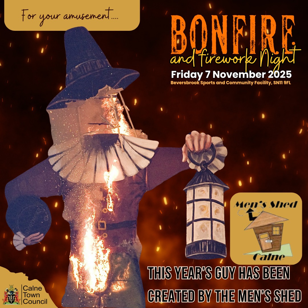 CalneTC's tweet image. Calne Bonfire and Firework Night is getting closer and with nearly 1,300 tickets sold already we know this is going to be epic night of entertainment!
Book your ticket and fast track through to the fun when the gates open from 5:30pm. Grab yours here: ticketsource.co.uk/calnetowncounc…