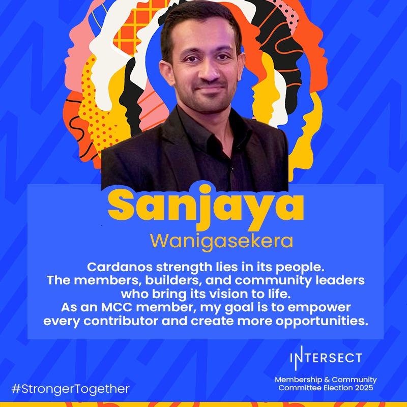 I seek the communities consideration and vote as I contest for a seat on the Intersect Membership and Community Committee (MCC). With your support I aim strengthen our members voices and build a greater, more connected global Cardano community 🤝

#Intersect #CardanoCommunity