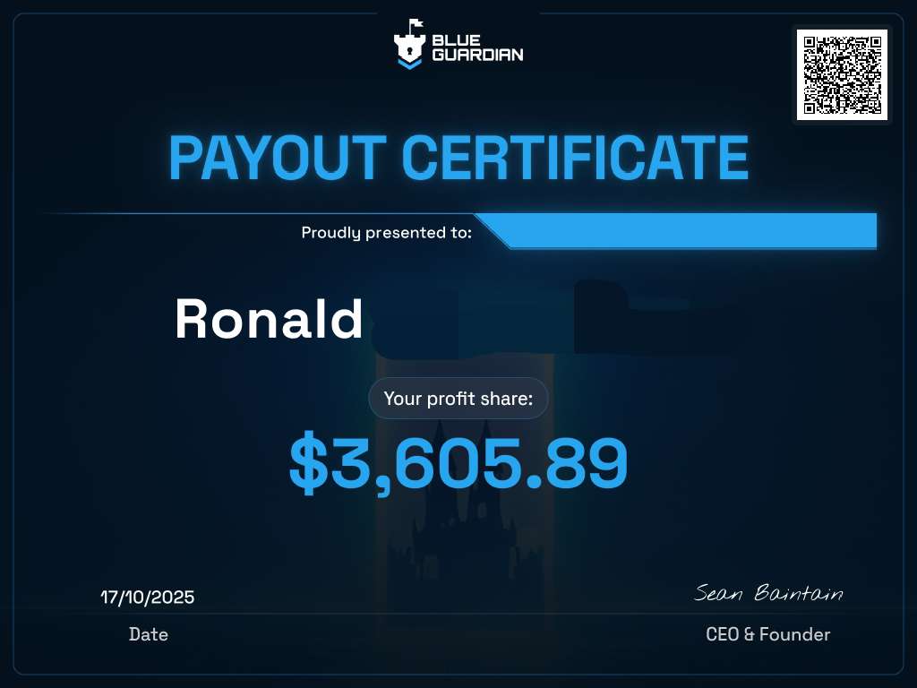 Not always Bad days stay 

Payout from <a href="/BlueGuardiancom/">Blue Guardian</a> . More to come 💗