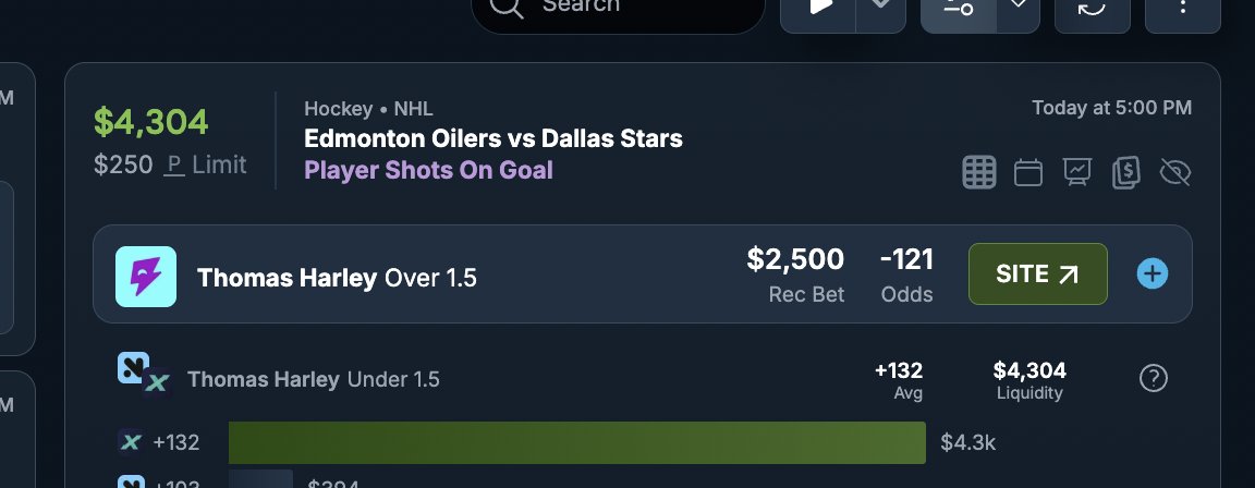 Tutorial on Betr Picks here: youtu.be/rRr0WLPDt_c.

This Harley played from the <a href="/OddsJam/">OddsJam.com</a> Sharp Money Tool is INSANELY good...

His under is a +132 underdog on ProphetX, an EXTREMELY sharp book with $4.3k in liquidity. Betr is another fixed payout DFS app, just like PrizePicks