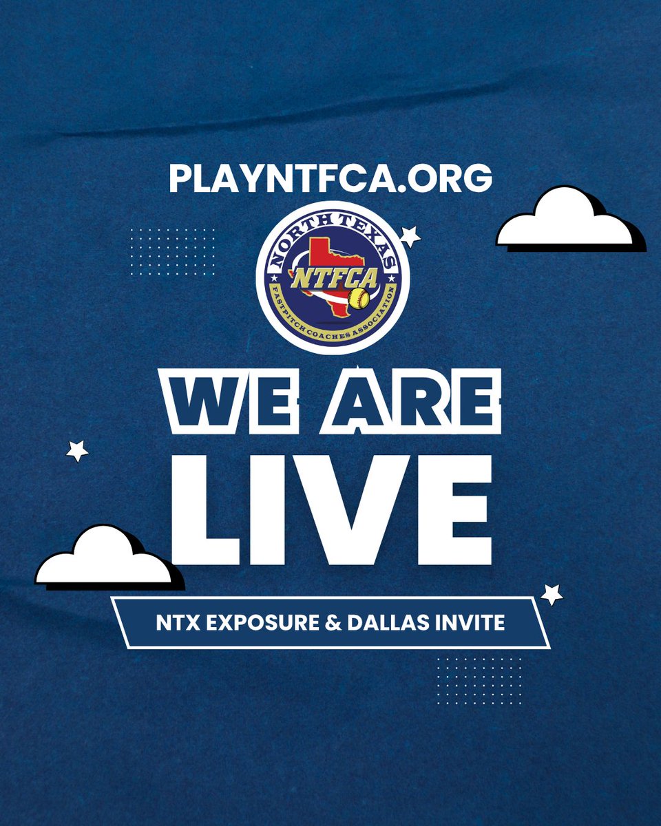 SCHEDULES ARE LIVE!
🔥🔥🔥
Schedules for the 2025 NTX Exposure &amp; Dallas Fall Invite are out at ntfca.org. Check out your team's lineup or follow along with all the action for the weekend.