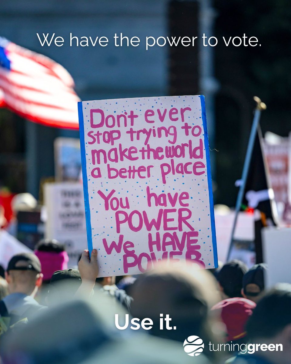 Election Day in the U.S. is here.
49% of young voters (18–29) cast a ballot in 2024. In 2025, they make up 15% of the U.S. population.
Vote your values—for climate action, community care, &amp; systemic change.
Polling info: vote.org
Source: CIRCLE, Tufts University