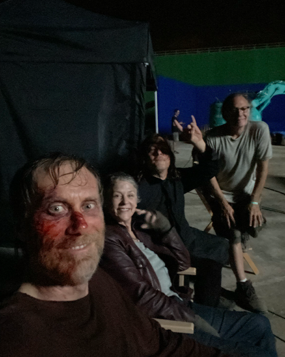 StephenMerchant's tweet photo. Zombie dump… some BTS from my time on set of The Walking Dead: Daryl Dixon. https://t.co/vugnOzMq0b