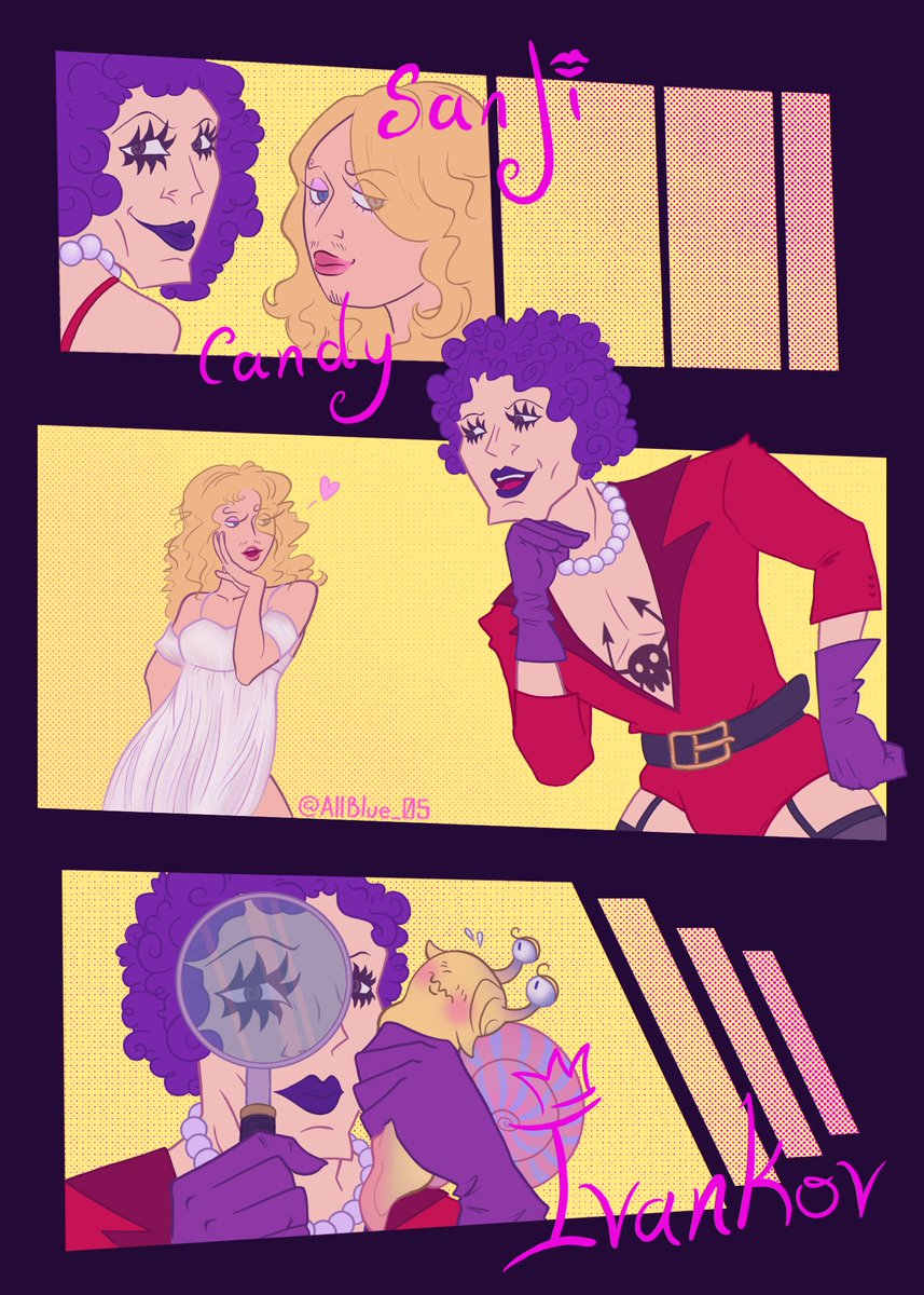AllBlue_05's tweet photo. This started as just a candy-chan doodle while listening to Sabrina Carpenter, but kept growing the more I drew, so here we are ๐๐ฌโจ๏ธ
#sanji #ONEPIECE #ivankov #emporioivankov #candychan https://t.co/BIYUE6KKNG