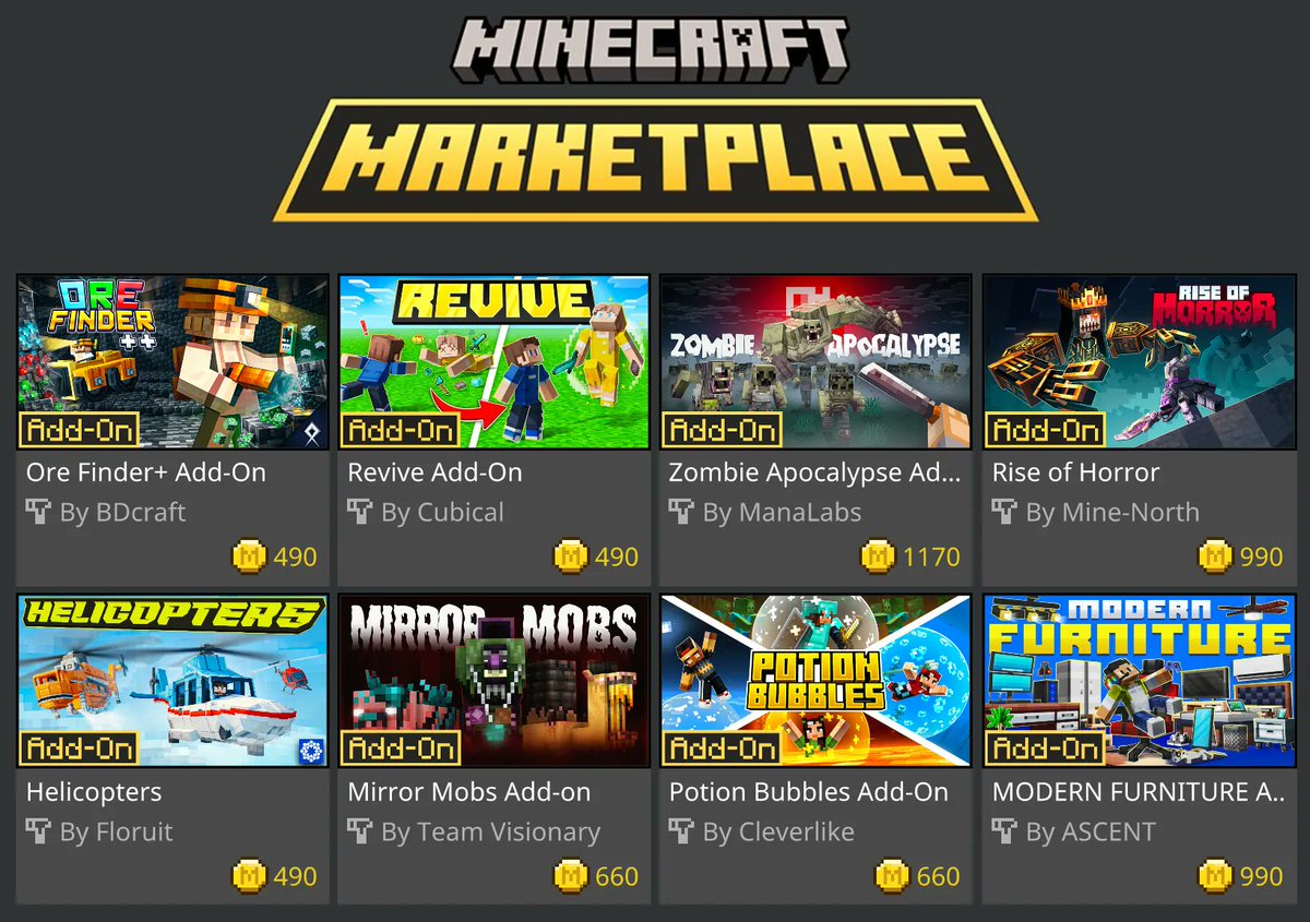 8 New add-ons came out today. I'll post a showcase video of each asap!😁