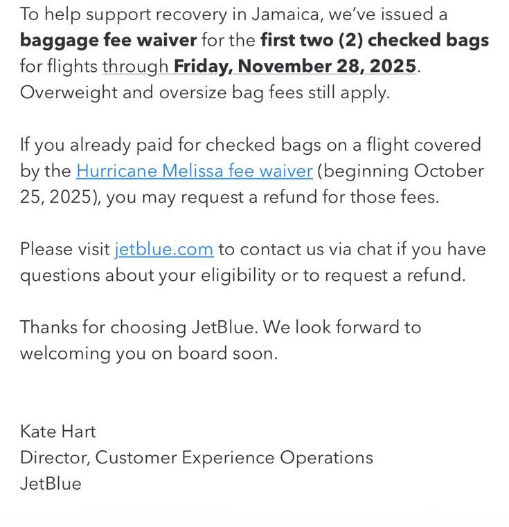 TheMorrisonView's tweet photo. Okay JetBlue heard. https://t.co/EZ0bIngphr