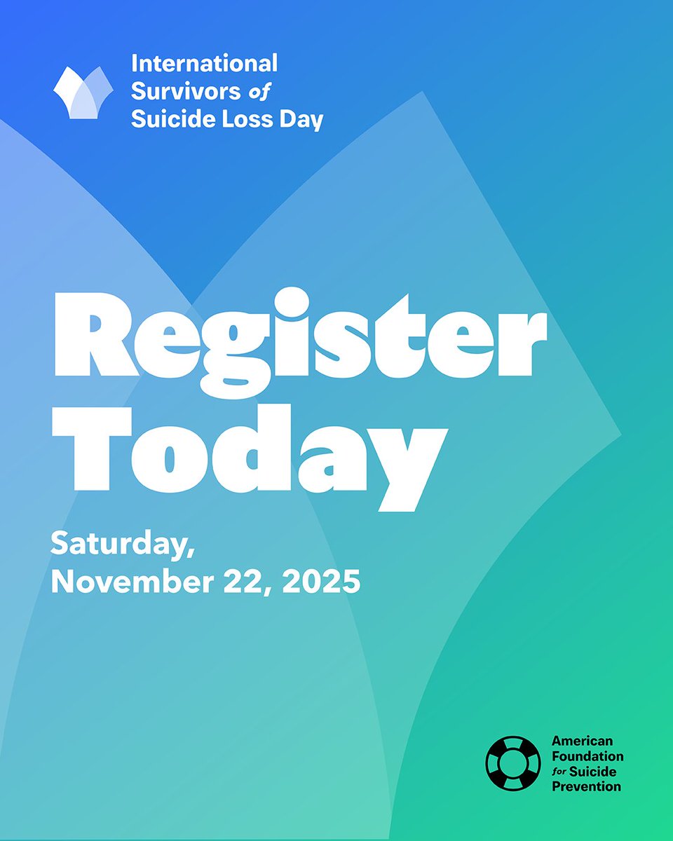 AFSPphilly's tweet image. International Survivors of Suicide Loss Day connects loss survivors to find understanding and hope through their shared experiences. Recognizing that everyone grieves differently, #SurvivorDay is a reminder that no one is alone and there's hope. Join us: afsp.org/survivorday