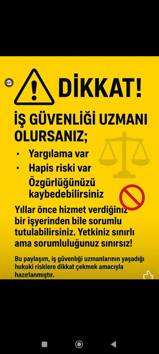 mahmutcamli35's tweet photo. #işgüvenliğiuzmanınaadalet
İş Güvenliği Uzmanları danışmandır, rehberdir.
@isikhanvedat
@isggmmedya
@RTErdogan
@NumanKurtulmus
@isghabercomtr https://t.co/eduCnJTnwX