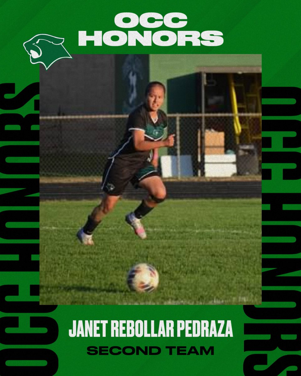 Congratulations to Janet Rebollar Pedraza — Second Team All-OCC Capital Division
