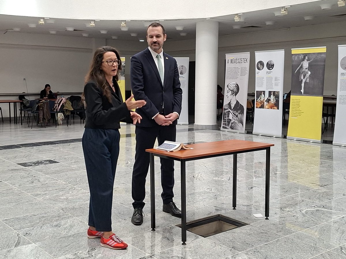 Pleasure to be back in Pécs, joining many fine scholars &amp; students at an excellent Irish studies symposium &amp; opening “Blazing a Trail”, an <a href="/EPICMuseumCHQ/">EPIC The Irish Emigration Museum</a> exhibition on remarkable women across our diaspora. Köszi to the the equally remarkable Zsuzsa Csikai for the invitation!