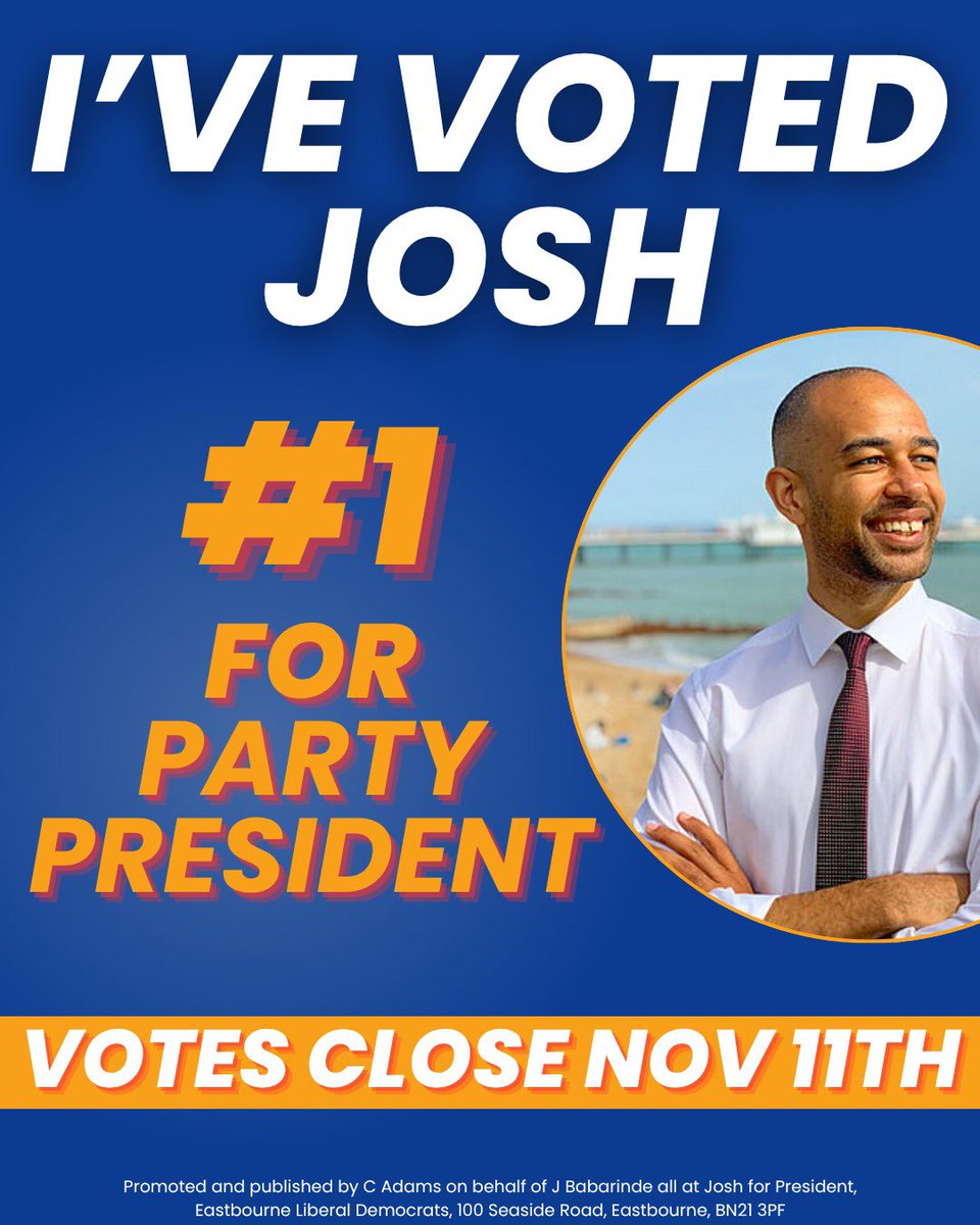 teomanonline_'s tweet photo. For the past month it has been an absolute pleasure volunteering for @JoshBabarinde 🔶
In addition to being a great boss, his strong voting record and seamless presence in the media is exactly what we need as a party
Join me to vote until 11th November!
#Josh4President https://t.co/O6CUeeWrXD