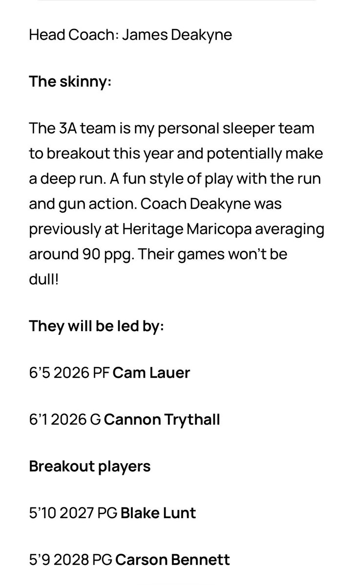 Appreciate the recognition from <a href="/GreggRosenberg1/">Gregg Rosenberg</a> and <a href="/AZHSFB/">ArizonaVarsity.com 🔥PREPS🔥</a> to start this year with a top 75 ranking!

Excited to see where we finish! 🏴‍☠️ 
#Coalition #RaceTo100