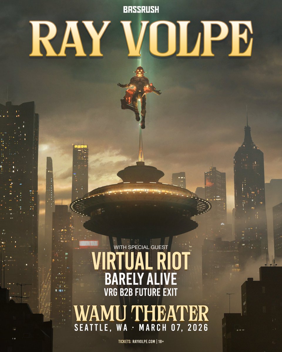 rayvolpe's tweet image. SEATTLE. WAMU THEATER. MARCH 07.

MY BIGGEST PNW HEADLINE SHOW YET. you know i couldn’t leave out one of my favorite cities on my album tour ❤️

PRE-SALE THIS THURSDAY @ 10am PT
» rayvol.pe/fv-seattle

GENERAL ON-SALE THIS FRIDAY @ 10am PT