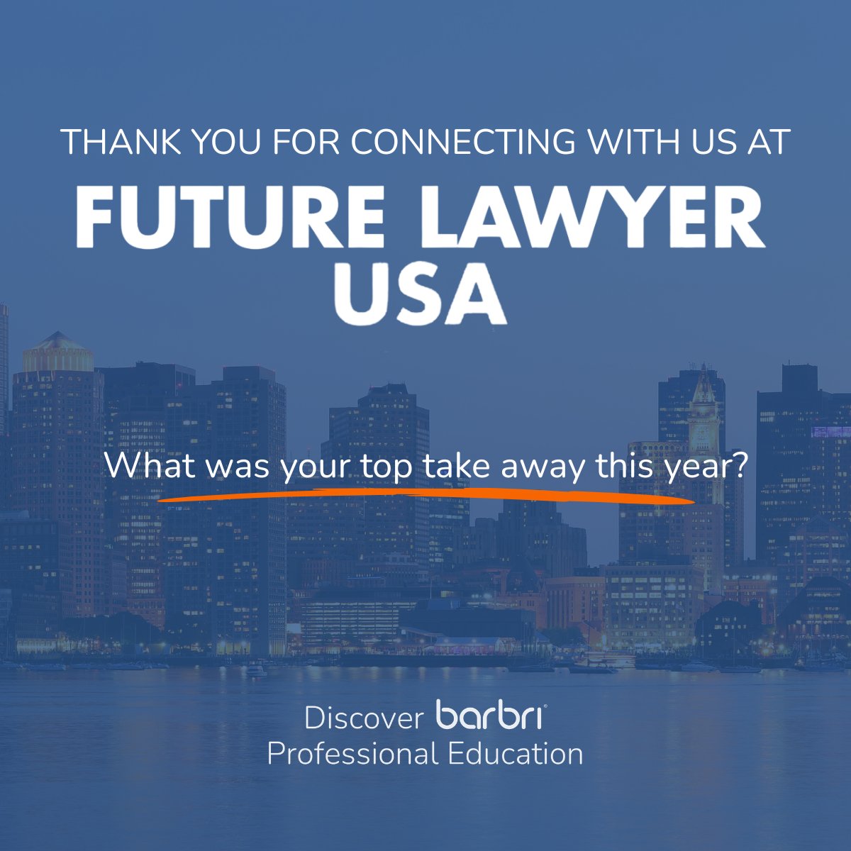 barbri's tweet image. Thank you for connecting with us at Future Lawyer USA. The energy and excitement around innovation for both law firms and corporate counsel was undeniably impactful.

What was your top insight from the event? Share your thoughts with us below.

#LegalOps #FutureLawyer #LegalTech