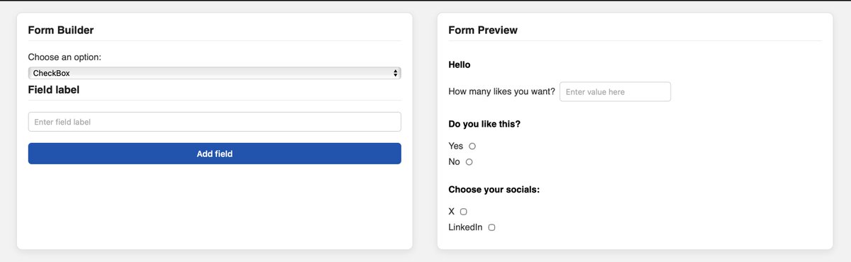 Did 3 questions on graph (Both with BFS as well as DFS)
Created a form builder using DOM manipulation as assignment
Approx study time today around 3 hours