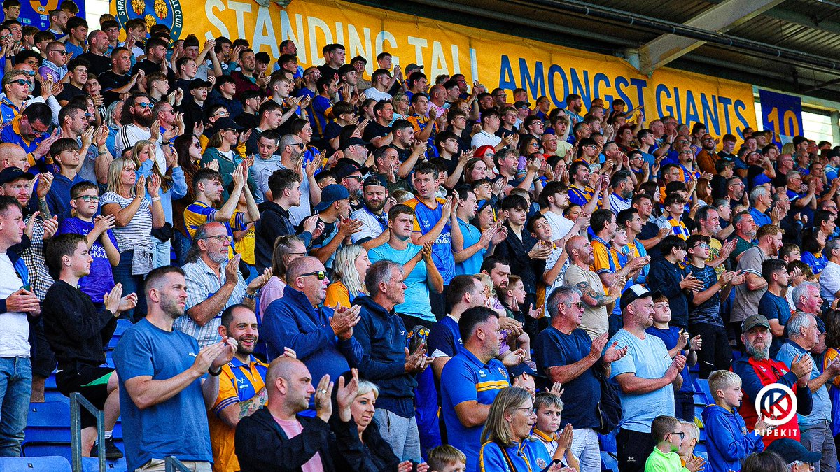 shrewsburytown's tweet image. 🚨 AND WE&apos;RE SOLD OUT 🚨

Over 1,600 Salopians are heading to Crewe for Saturday&apos;s early kick-off! 🤯

An unbelievable effort 💙