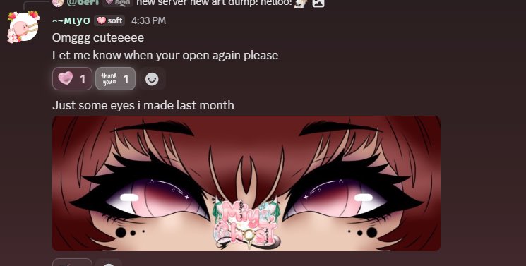 Maokii__May's tweet image. Embarrassing, someone (Miyo.Ghostvr) i denied a commission last year for leaking and reselling other’s avatars decided to appear again to trace a sketch i only ever posted in my art server where her and her friends are banned from.

she decided to block me and my server members.