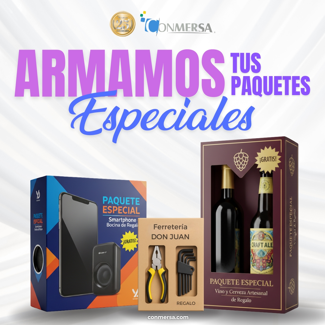 ConmersaSAdeCV's tweet image. Promociones, combos o ediciones especiales... En Conmersa ¡los armamos todos! 💪📦

🔗 bit.ly/3LGN3sO

#conmersa #ARMADO #promociones #PaquetesEspeciales #maquila #servicios