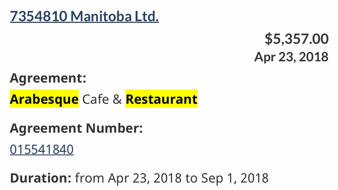 Canadian taxpayers worked hard so the Liberals could give summer job grants to a hookah bar in Winnipeg.

Yes, you are subsidizing the staff for a hookah bar.

Remember that the next time you are struggling to pay for food and rent, and vote accordingly.