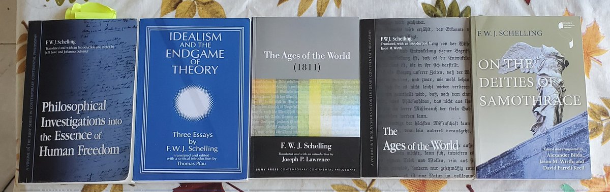 aufgehenderRest's tweet image. You don&apos;t need to complete The System of German Idealism when these books alone have transcended all that is German Idealism #Schelling