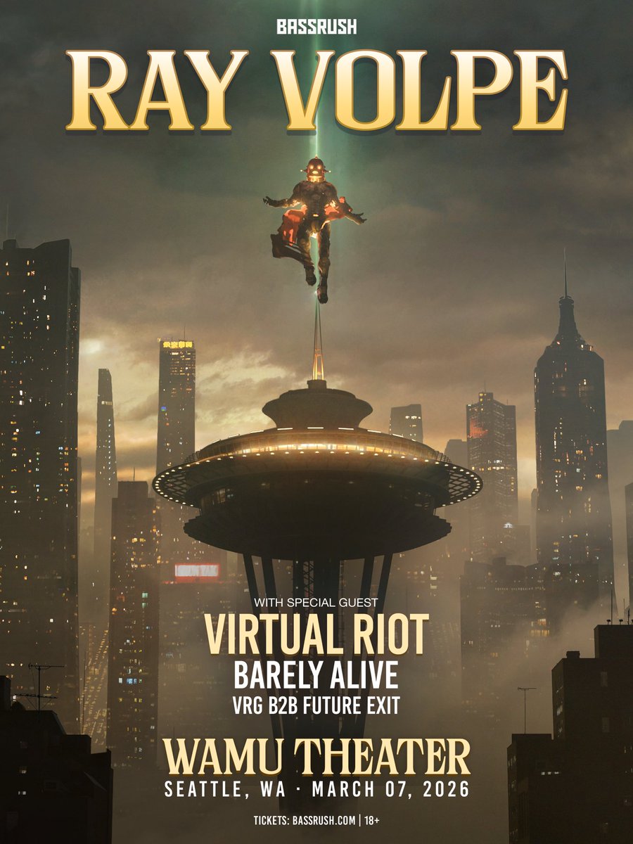 vrgmusic's tweet image. SEATTLE, WE MEET AGAIN 🤝

FIRST B2B W/ @futureexitCAN AT WAMU THEATER IS AB TO BE CRAZY…

Huge s/o the tallest king @rayvolpe for having us out for this one 💚