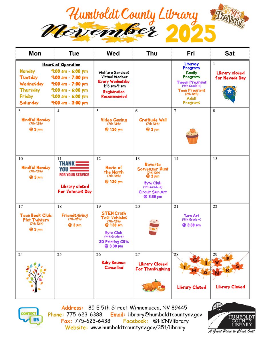 Humboldt County Library tweet media