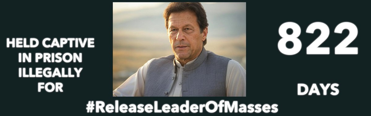 javiqbal09's tweet image. Respected leader #PMIK @ImranKhanPTI has been held captive In prison illegally by the illicit #Form47 selected 

Public Enemy
Fascist
Oppressive
Tyrannical
Dictatorial
Authoritarian
Dishonest
Corrupt
Militarised regime for 822 days.

Nations demand: Drop all false charges and