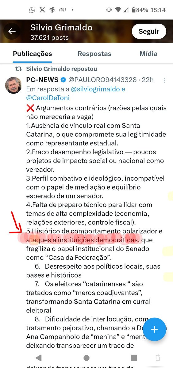 RossinaReis's tweet photo. @allanconta5 Absurdo? Absurdo é que se passaram 6 anos e esse discurso abjeto e persecutório ainda vigore e ninguém consiga deter ou expurgar do seio do movimento tipos como esse 👇 https://t.co/tU9zoTLp7H