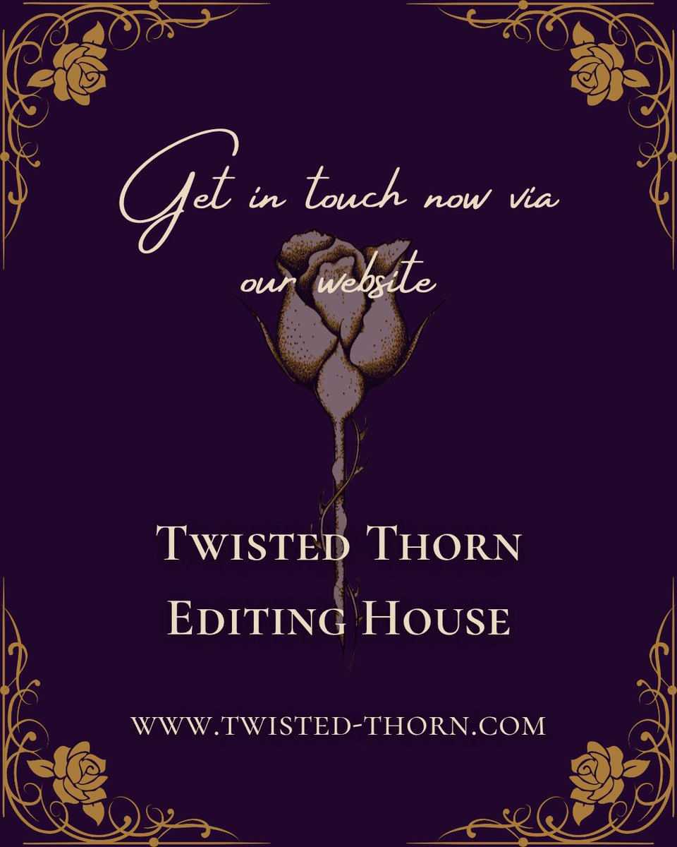 twistedthornEH's tweet image. Want to find an editor but haven&apos;t completed your manuscript yet?

It is important we work on a full manuscript so that we can provide you with accurate and detailed feedback, but that doesn&apos;t mean you can&apos;t reach out! Drop us a message or check out our website for more 🖤