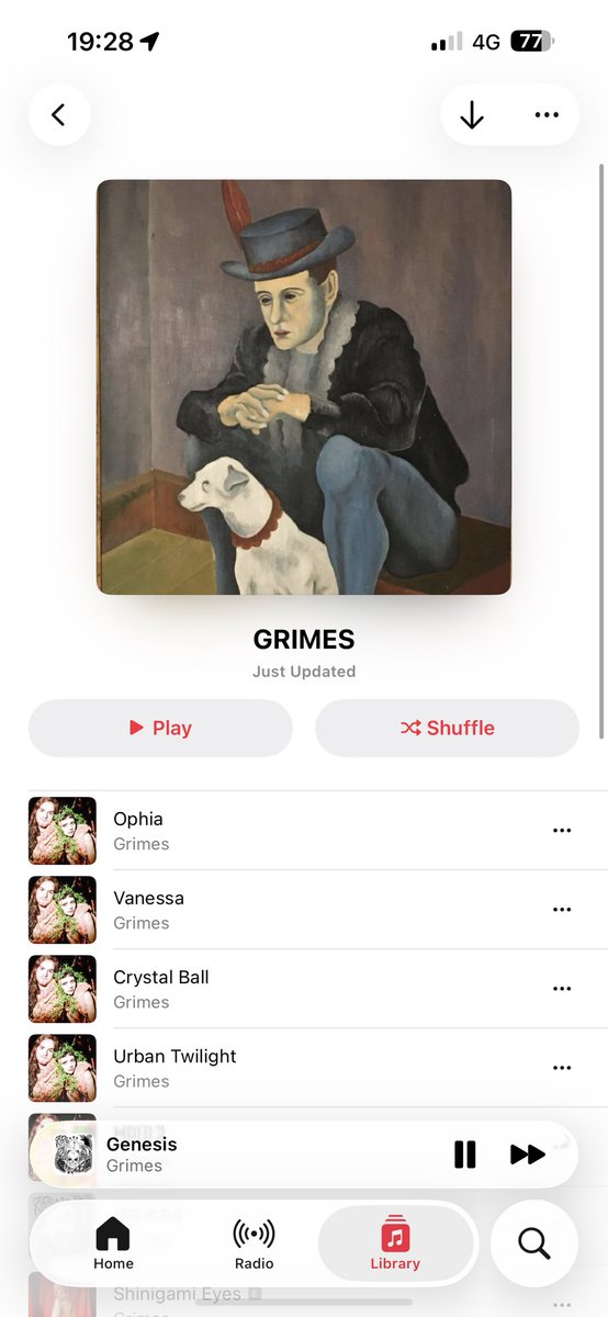 starting listening to grimes again
forgot how good her music felt