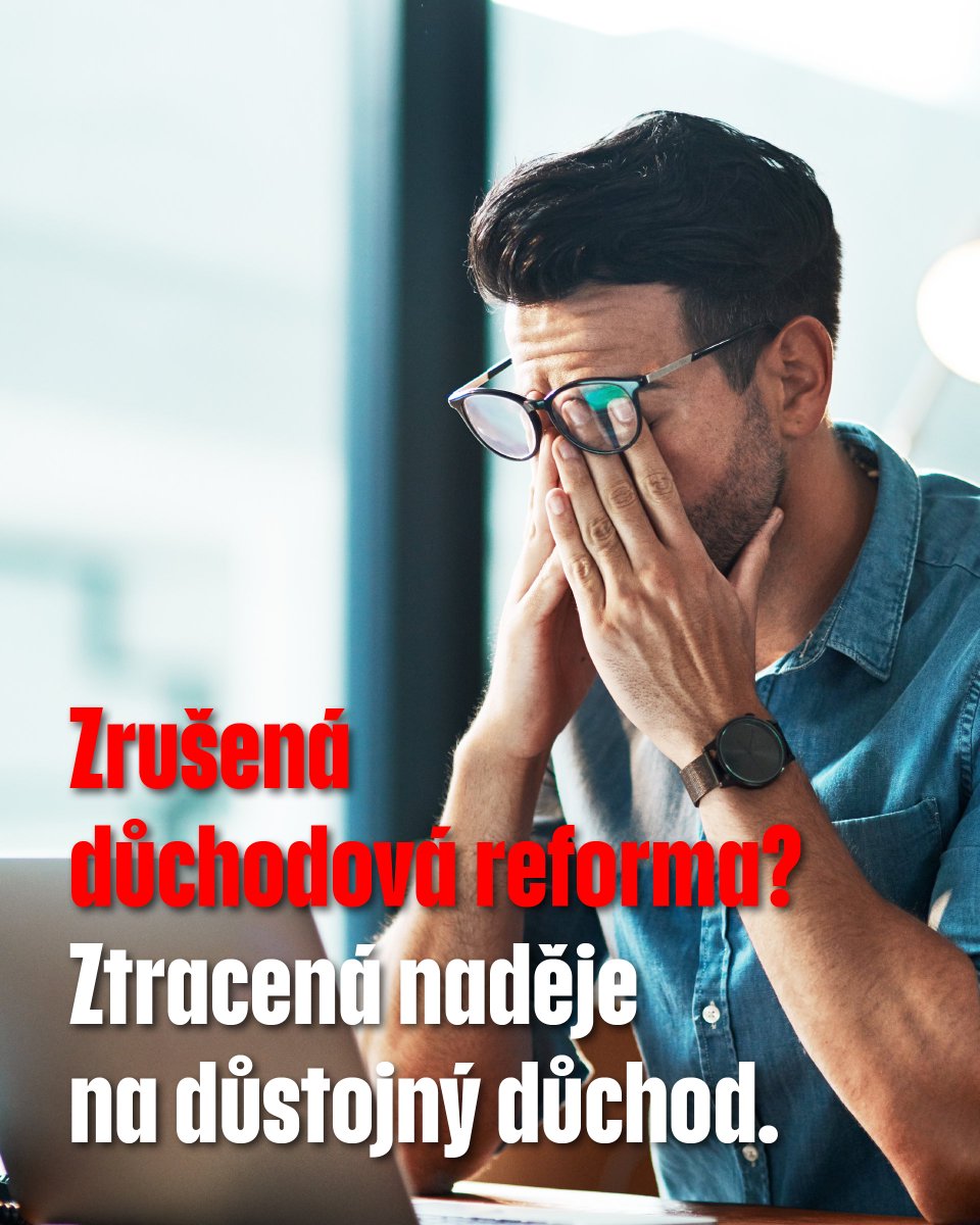 Vrátit odchod do důchodu na 65 let a zrušit zodpovědnou reformu vlády Petra Fialy? Krátkozrakost za cenu budoucnosti! 👎🏻

Nově vznikající koalice chce vrátit důchodový věk na 65 let. Na to nejvíce doplatí mladí lidé, kteří ztrácejí naději na důstojný důchod.

Bez odvahy k