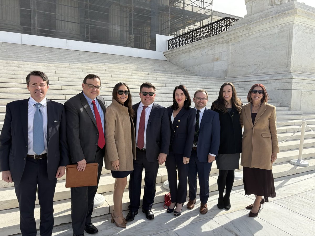 Successful argument at the United States Supreme Court.  What a fantastic experience!!! ⁦<a href="/waltburton/">Walt Burton</a>⁩ ⁦<a href="/Burton_Melissa/">Melissa Burton</a>⁩ ⁦<a href="/jksimms/">J.K. Simms</a>